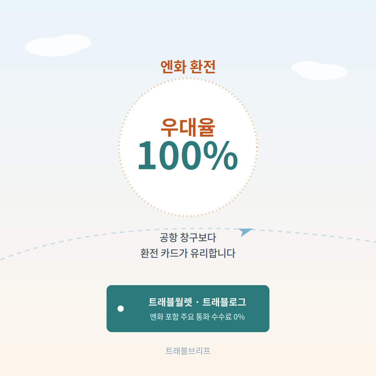 엔화 환전, 트래블카드 우대율 100%